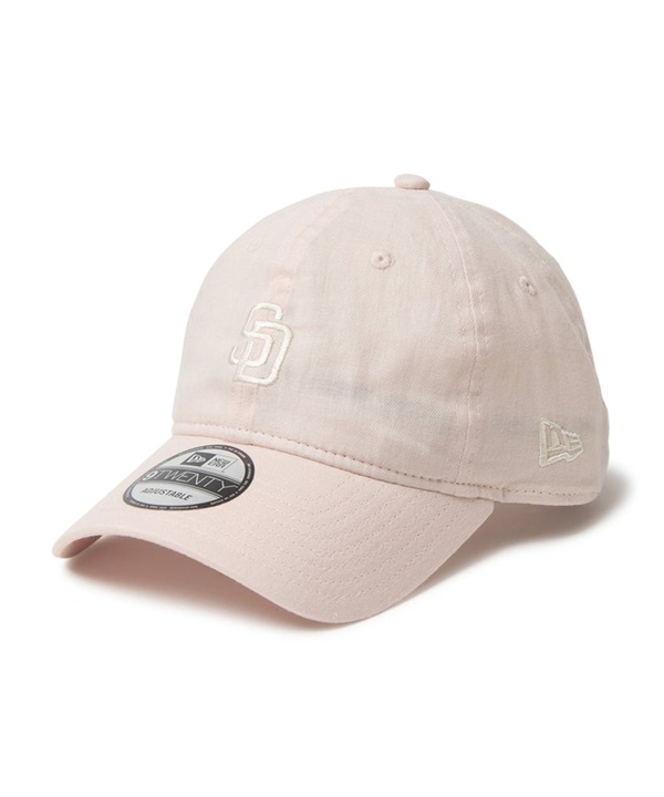 NEW ERA ニューエラ キャップ 帽子 9TWENTY Cotton Flax サンディエゴ・パドレス スモークピンク 14388799