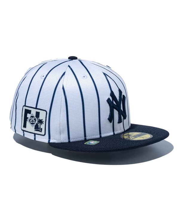 NEW ERA ニューエラ キャップ 帽子 59FIFTY 2025 MLB Spring Training ニューヨーク・ヤンキース ピンストライプ ホワイト 14457452