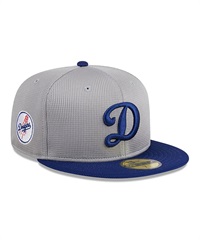 NEW ERA ニューエラ キャップ 帽子 59FIFTY 2025 MLB Batting Practice ロサンゼルス・ドジャース ロード グレー 14459837(MULTI-7　1/4)