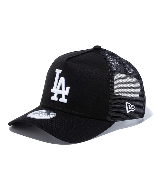 NEW ERA ニューエラ キャップ 帽子 メッシュ 9FORTY A-Frame トラッカー ロサンゼルス・ドジャース ブラック × ホワイト 14524998