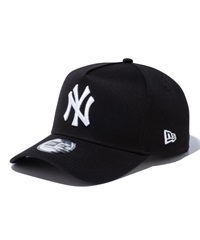NEW ERA ニューエラ キャップ 帽子 9FORTY A-Frame ニューヨーク・ヤンキース ブラック × ホワイト 14525036(WHT-FREE)