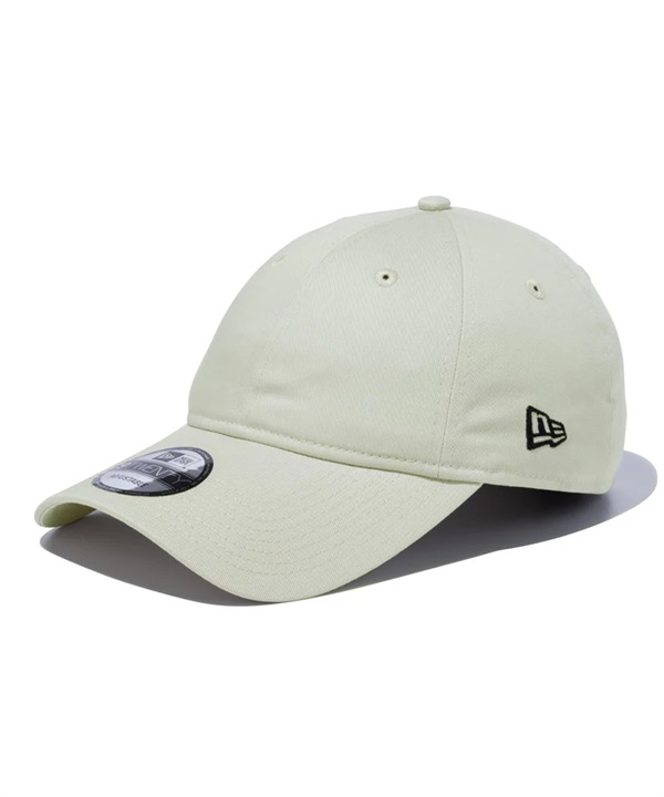 NEW ERA ニューエラ キャップ 帽子 9TWENTY ロングバイザー ノンウォッシュコットン ベーシック ストーン × ブラック 14525069