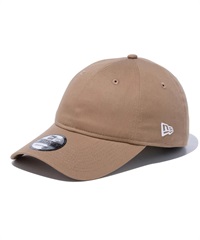 NEW ERA ニューエラ キャップ 帽子 9TWENTY ロングバイザー ノンウォッシュコットン ベーシック カーキ × ホワイト 14525071