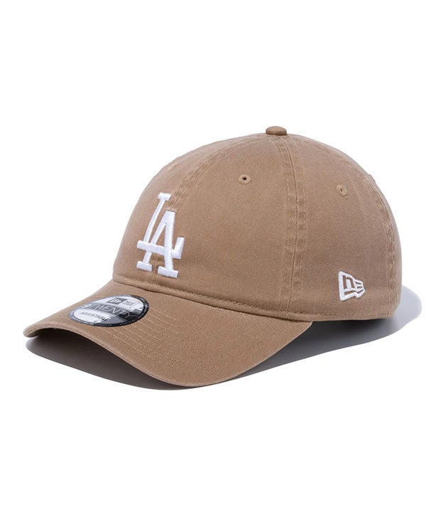 NEW ERA ニューエラ キャップ 帽子 9TWENTY ロサンゼルス・ドジャース ウォッシュドコットン カーキ × ホワイト 14525135