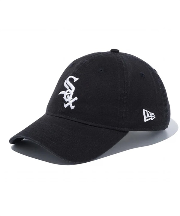 NEW ERA ニューエラ キャップ 帽子 9TWENTY シカゴ・ホワイトソックス ウォッシュドコットン ブラック × ホワイト 14525139