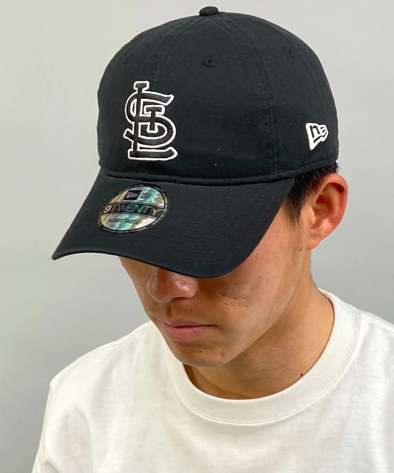 NEW ERA ニューエラ キャップ 帽子 9TWENTY セントルイス・カージナルス ブラック×ホワイト 14720929 ムラサキスポーツ限定(BLK-ML)