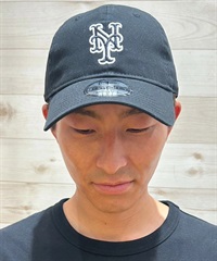 NEW ERA ニューエラ キャップ 帽子 9TWENTY ニューヨーク・メッツ ブラック×ホワイト 14720936 ムラサキスポーツ限定(BLK-ML)