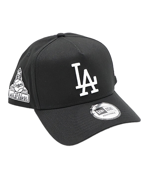 NEW ERA ニューエラ キャップ 帽子 9FORTY A-Frame ロサンゼルス・ドジャース MLBCO ブラック ホワイト 14730484