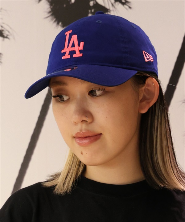 NEW ERA ニューエラ キャップ 帽子 9TWENTY ロサンゼルス・ドジャース ダークロイヤル×ピンク 14744096 ムラサキスポーツ限定
