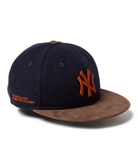 NEW ERA ニューエラ キャップ 帽子 RC 9FIFTY ニューヨーク・ヤンキース ネイビー ブラウンスウェードバイザー 14667631(MULTI-FREE)