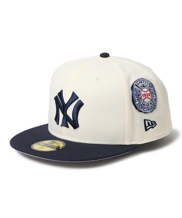 NEW ERA ニューエラ キャップ 帽子 59FIFTY MLB 2-Tone ニューヨーク・ヤンキース クーパーズタウン ワインコルク ネイビーバイザー 14668159