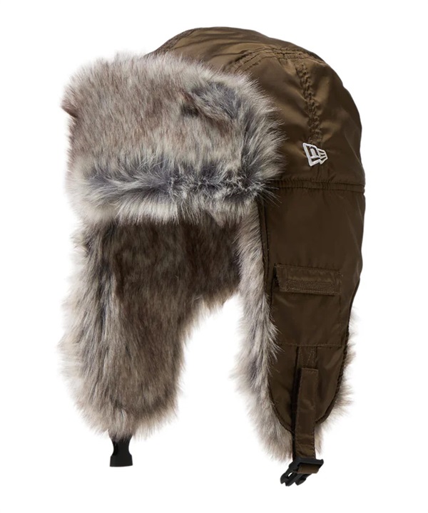 NEW ERA ニューエラ キャップ 帽子 トラッパー Dogear Water Repellent ファー オリーブ 14668873