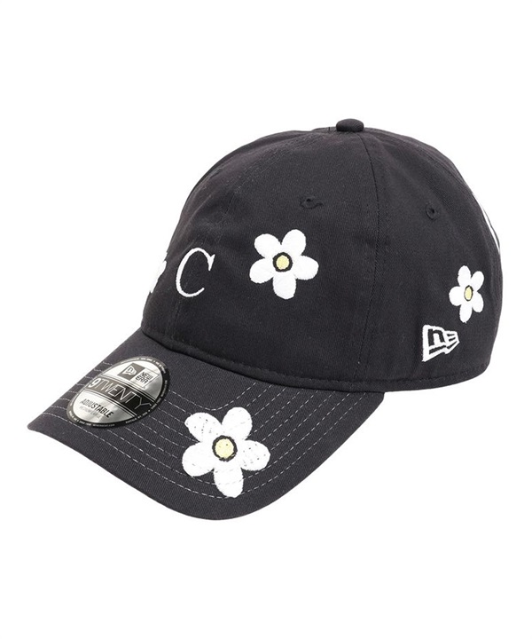 NEW ERA ニューエラ × CALNAMUR カルナムール コラボ キャップ 帽子 9TWENTY FLOWER EMBROIDERY ネイビー 14875645