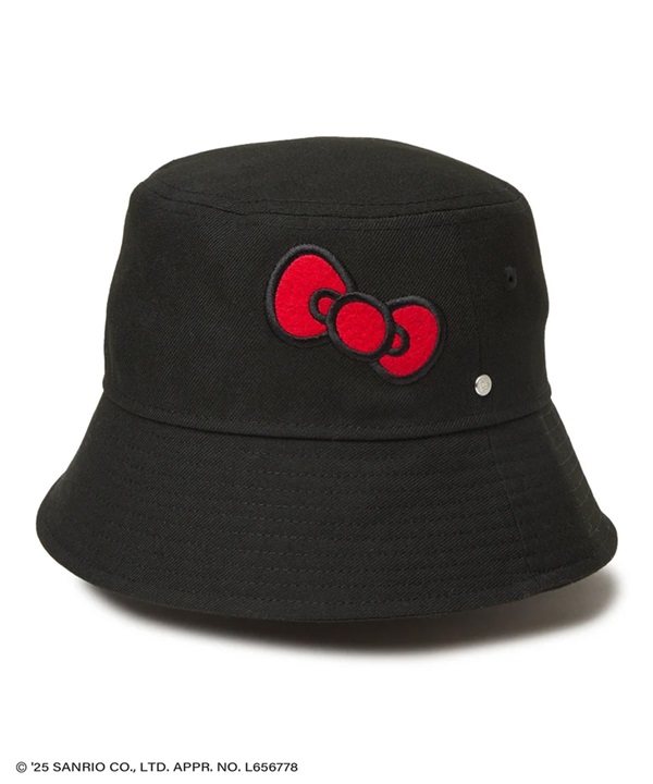 NEW ERA ニューエラ ハット 帽子 バケット01 セーラーブリム HELLO KITTY ハローキティ リボン ブラック 14348610