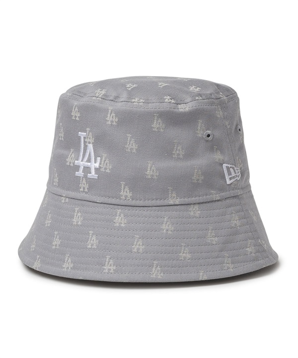 NEW ERA ニューエラ ハット バケハ バケットハット ロゴ バケット01 セーラーブリム MLB Jacquard LOSDOD GRY SWHI 14388491