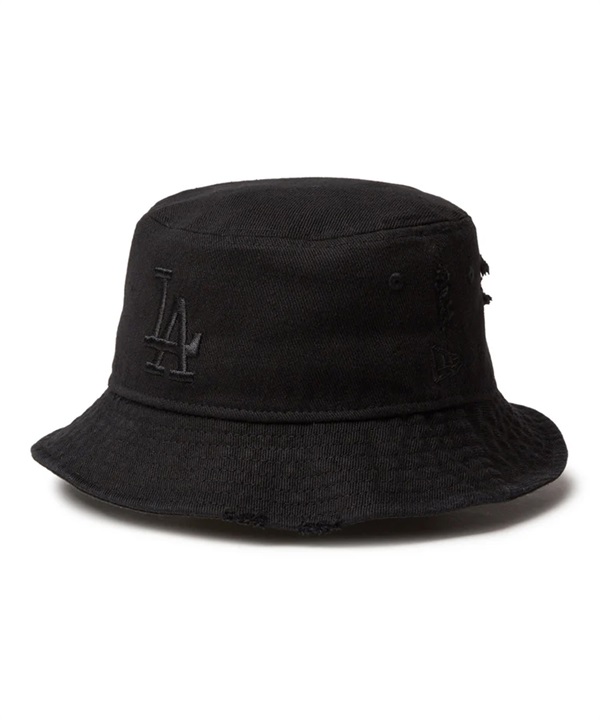 NEW ERA ニューエラ ハット 帽子 バケット01 Damaged Series ロサンゼルス・ドジャース ブラック 14388514