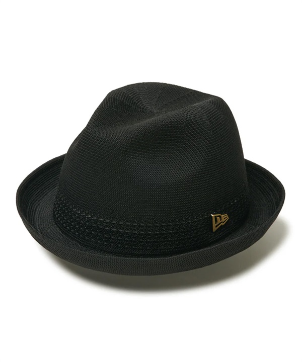 NEW ERA ニューエラ ハット 帽子 ニットフェドーラ Knit Fedora ブラック ゴールドメタルフラッグ 14393690