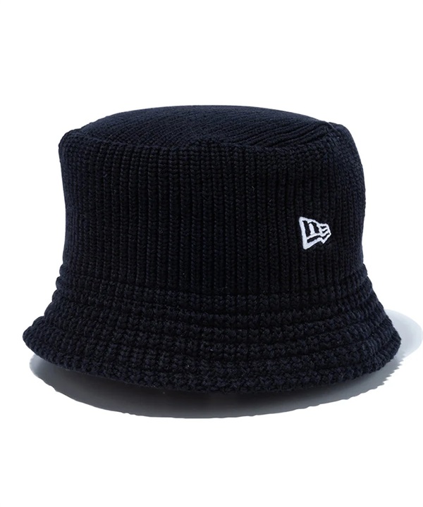 NEW ERA ニューエラ ハット バケットハット バケハ ニットバケット ベーシック ブラック × ホワイト 14524692