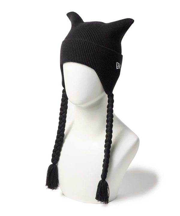 NEW ERA ニューエラ ニット帽 ビーニー ニットキャップ ねこ耳 ロゴ SQUARE RIB KNIT 14669921