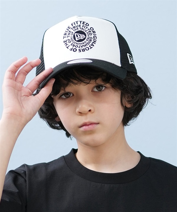 NEW ERA ニューエラ キャップ 帽子 キッズ ジュニア 子供 Youth 9FORTY A-Frame トラッカー Circle OOTTF 14392023