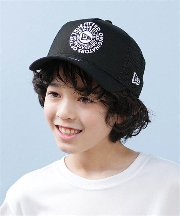 NEW ERA ニューエラ キャップ 帽子 キッズ ジュニア 子供 Youth 9FORTY A-Frame トラッカー Circle OOTTF 14392024