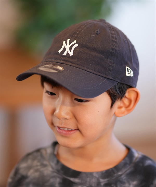 NEW ERA ニューエラ キッズ キャップ 帽子 Youth 9TWENTY ニューヨーク・ヤンキース ミッドロゴ ネイビー 14392061