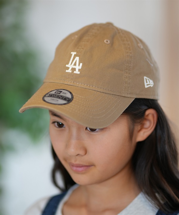 NEW ERA ニューエラ キッズ キャップ 帽子 Youth 9TWENTY ロサンゼルス・ドジャース ミッドロゴ カーキ 14392067