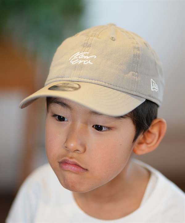 NEW ERA ニューエラ キッズ キャップ 帽子 Youth 9TWENTY Handwritten Logo ペブル 14392072