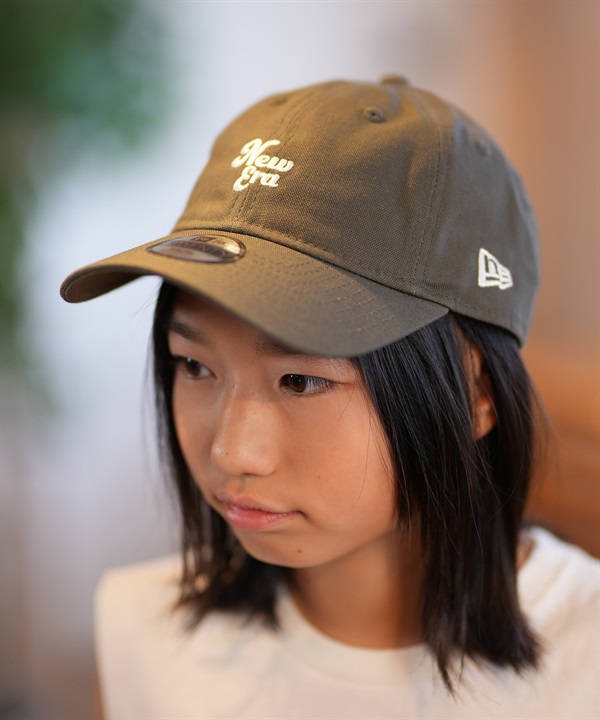 NEW ERA ニューエラ キッズ ジュニア 子供 キャップ 帽子 Youth 9TWENTY Duck Canvas モス 14392084