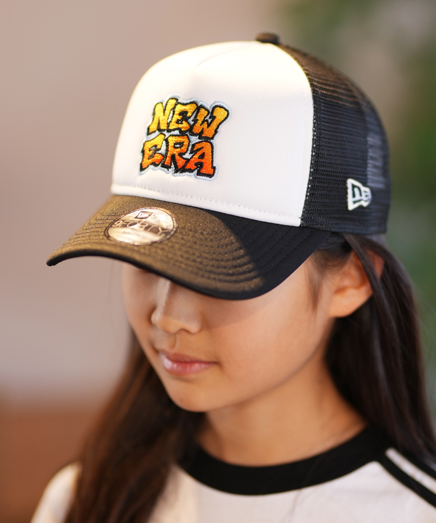 NEW ERA ニューエラ キャップ キッズ YTH940AFTR TP BLK WHT MS 14676871 ムラサキスポーツ限定(MULTI-YOUTH)