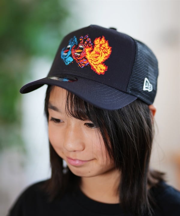 NEW ERA ニューエラ × SANTA CRUZ サンタクルーズ キャップ キッズ YOUTH940AFTR HAND NVY MS 14682472 ムラサキスポーツ限定