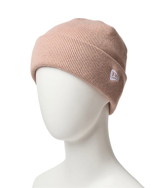 NEW ERA ニューエラ ニット帽 ビーニー ニットキャップ キッズ 子供 帽子 BASIC CUFFKNIT ラスティピンク 14671692