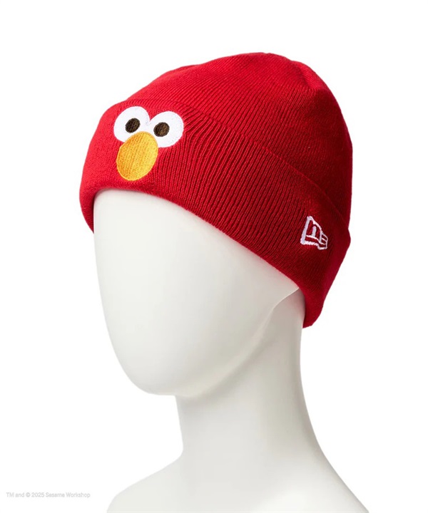 NEW ERA ニューエラ ニット帽 ビーニー ニットキャップ キッズ ジュニア 子供 BC セサミストリート エルモ 14682535