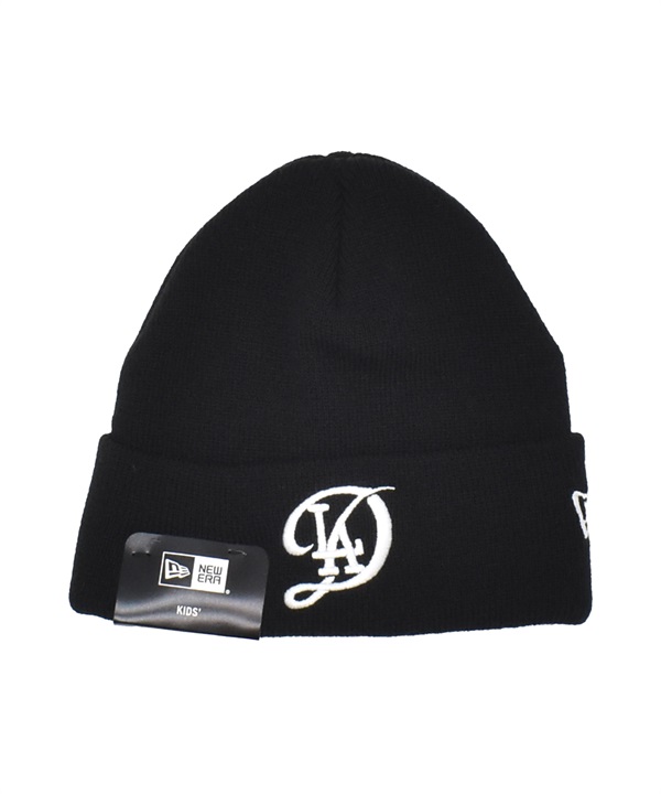 NEW ERA ニューエラ ビーニー ニットキャップ ニット帽 帽子 キッズ 子供 ベーシック カフニット ロサンゼルス・ドジャース シティーコネクトロゴ 14873958 ムラサキスポーツ限定