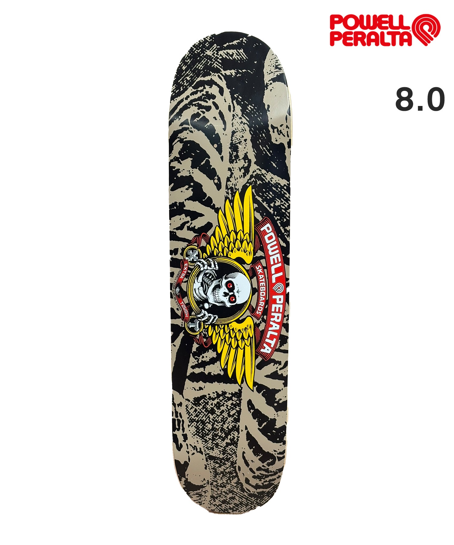 POWELL PERALTA パウエル ペラルタ スケートボード デッキ 8.0inch WINGED RIPPER ムラサキスポーツ(KH/BK-8inch)