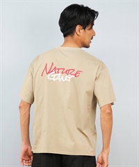 Nature Gang ネイチャーギャング 半袖 Tシャツ メンズ バックプリント ロゴ NG25ST02 ムラサキスポーツ限定(BEIGE-M)