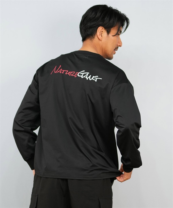 Nature Gang ネイチャーギャング 長袖 Tシャツ ロンT メンズ バックプリント ロゴ NG25ST03 ムラサキスポーツ限定