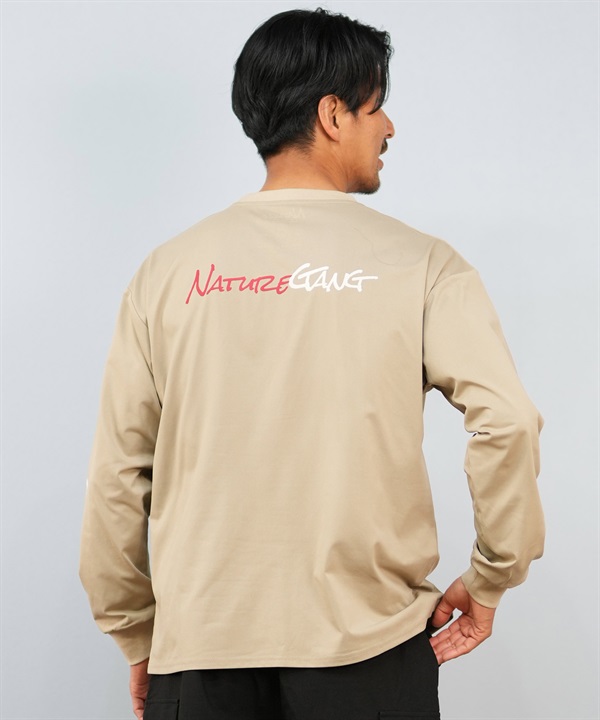 Nature Gang ネイチャーギャング 長袖 Tシャツ ロンT メンズ バックプリント ロゴ NG25ST03 ムラサキスポーツ限定