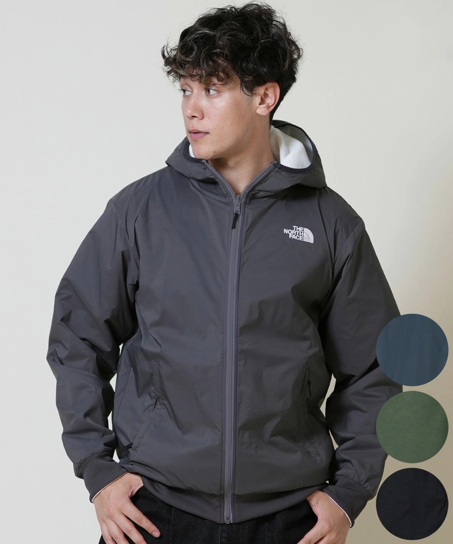 リバーシブルジャケット gym master | ジムマスター リバーシブルナイロンノーカラー