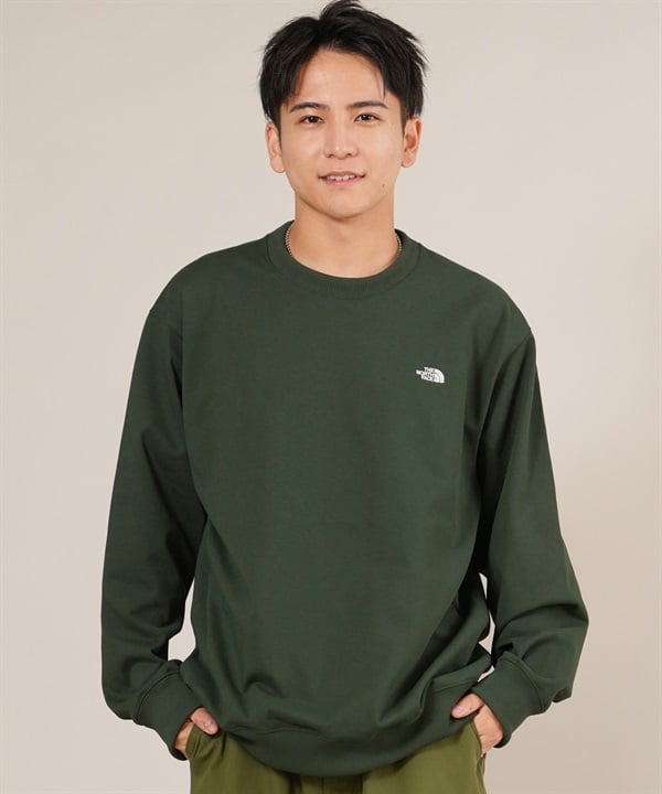 THE NORTH FACE ザ・ノース・フェイス トレーナー スウェット メンズ ワンポイント ロゴ S LOGO HTR SWT CRW NT62532