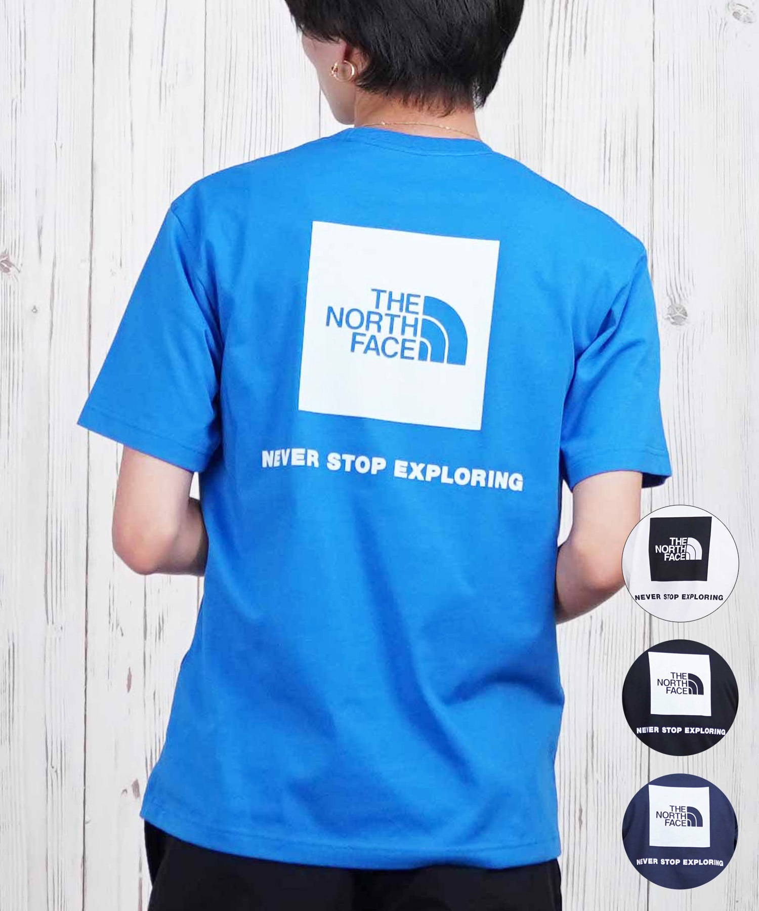 THE NORTH FACE ザ・ノース・フェイス 半袖 Tシャツ メンズ ショートスリーブバックスクエアーロゴティー NT32447(W2-S)