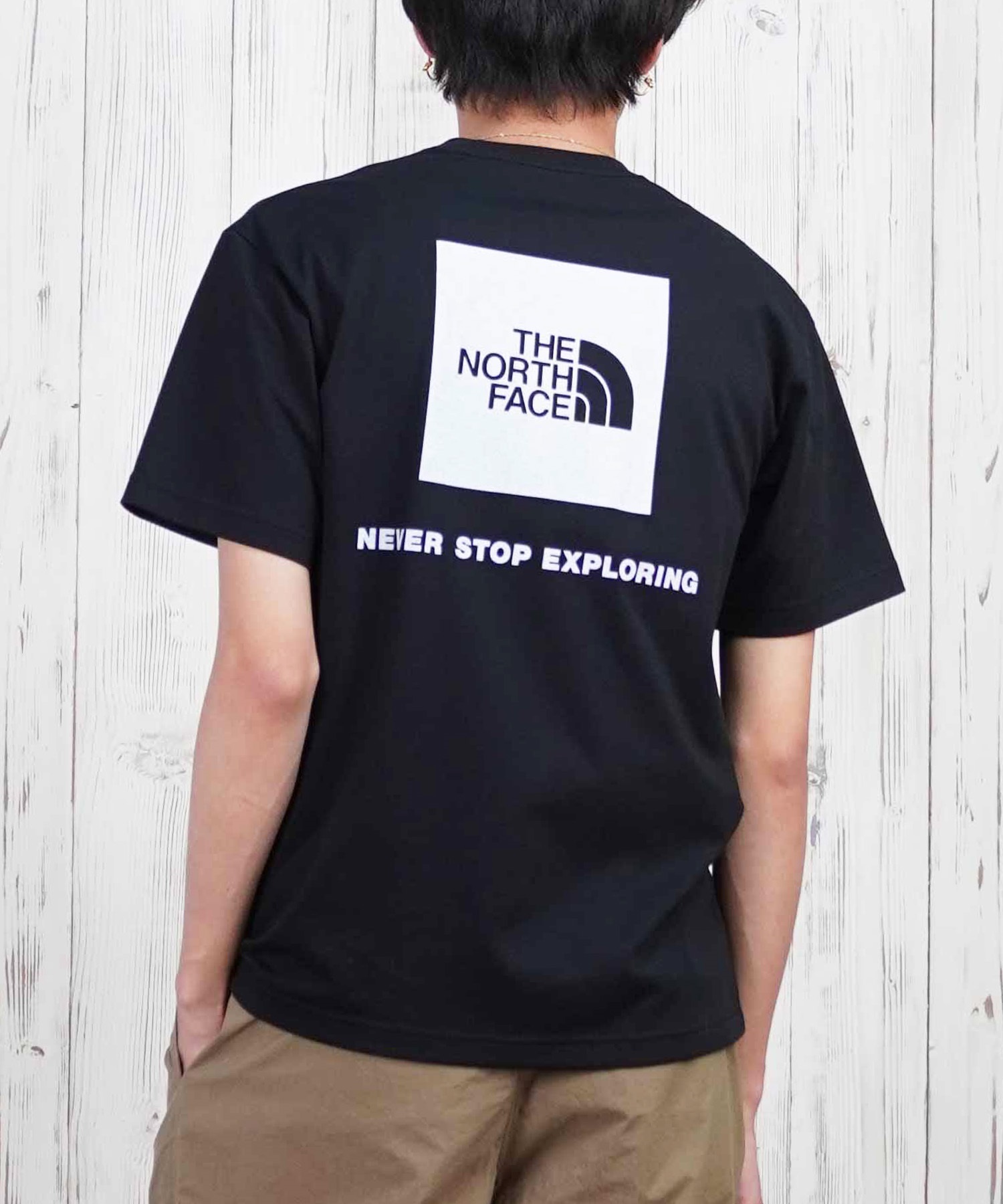 THE NORTH FACE ザ・ノース・フェイス 半袖 Tシャツ メンズ ショートスリーブバックスクエアーロゴティー NT32447(K2-S)