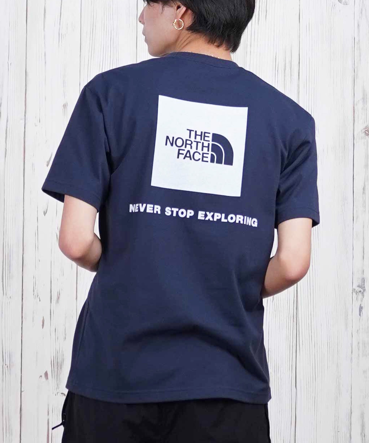 THE NORTH FACE ザ・ノース・フェイス 半袖 Tシャツ メンズ ショートスリーブバックスクエアーロゴティー NT32447(UN-S)