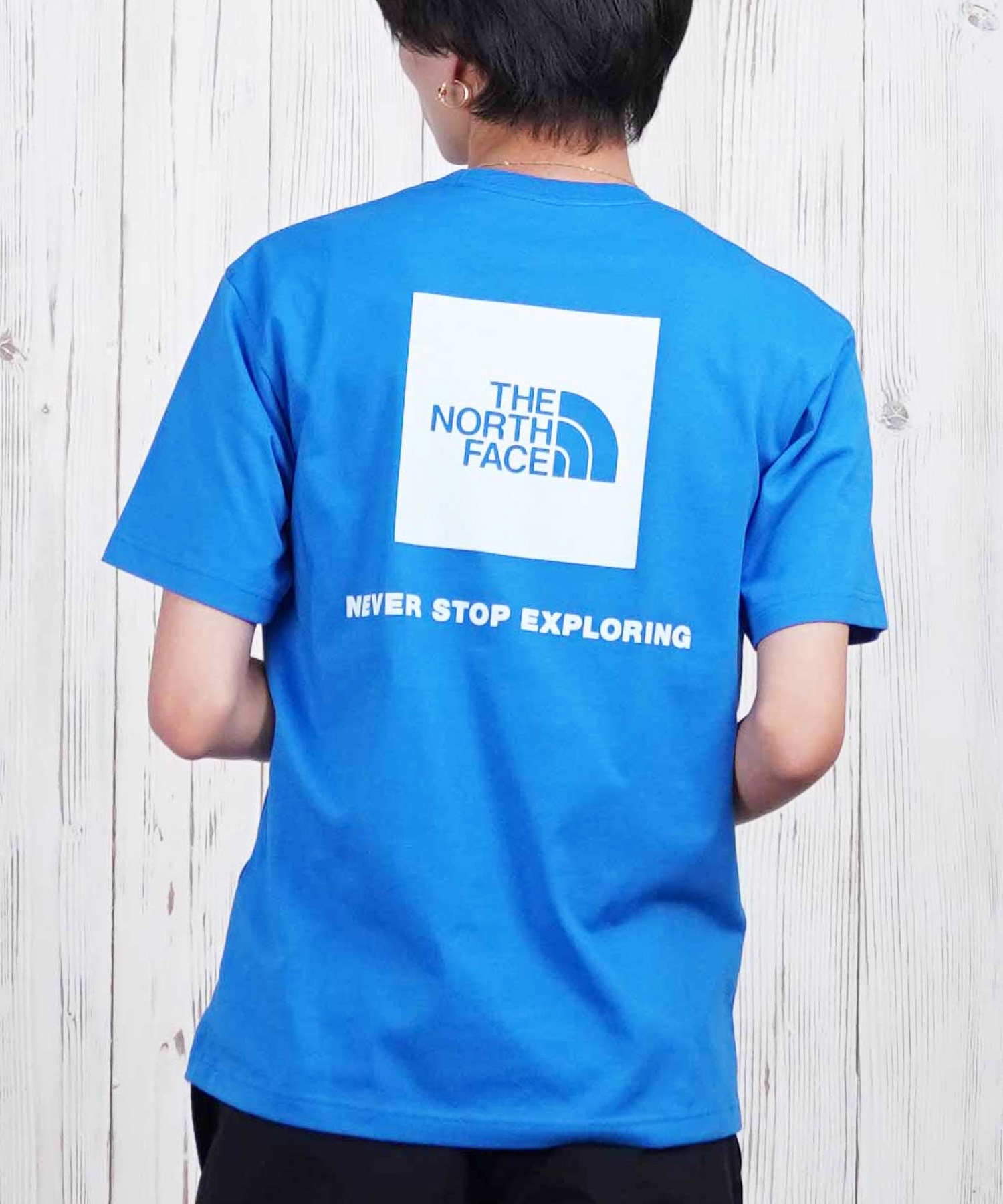 THE NORTH FACE ザ・ノース・フェイス 半袖 Tシャツ メンズ ショートスリーブバックスクエアーロゴティー NT32447(HB-S)