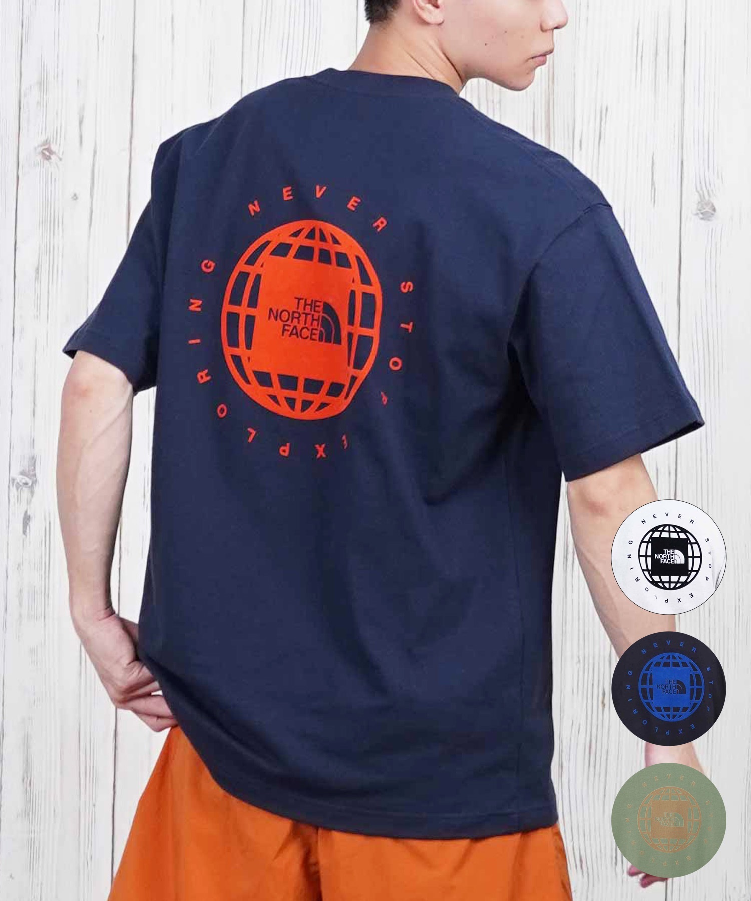 XL 新品 海外限定 ノースフェイス オーバーサイズ ネックロゴ T
