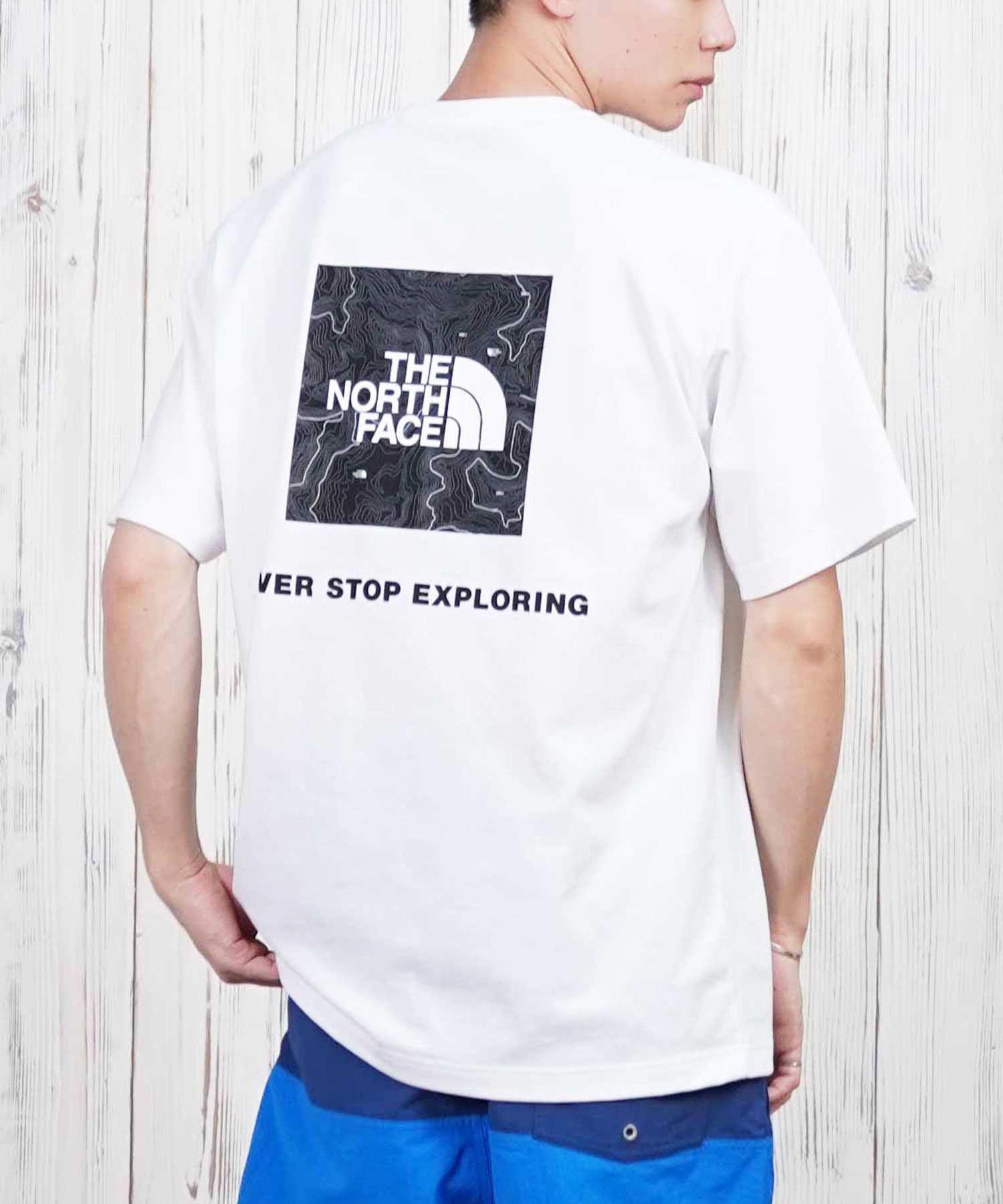 THE NORTH FACE ザ・ノース・フェイス 半袖 Tシャツ メンズ ショートスリーブバックスクエアートラバースロゴティー NT32543(W-S)