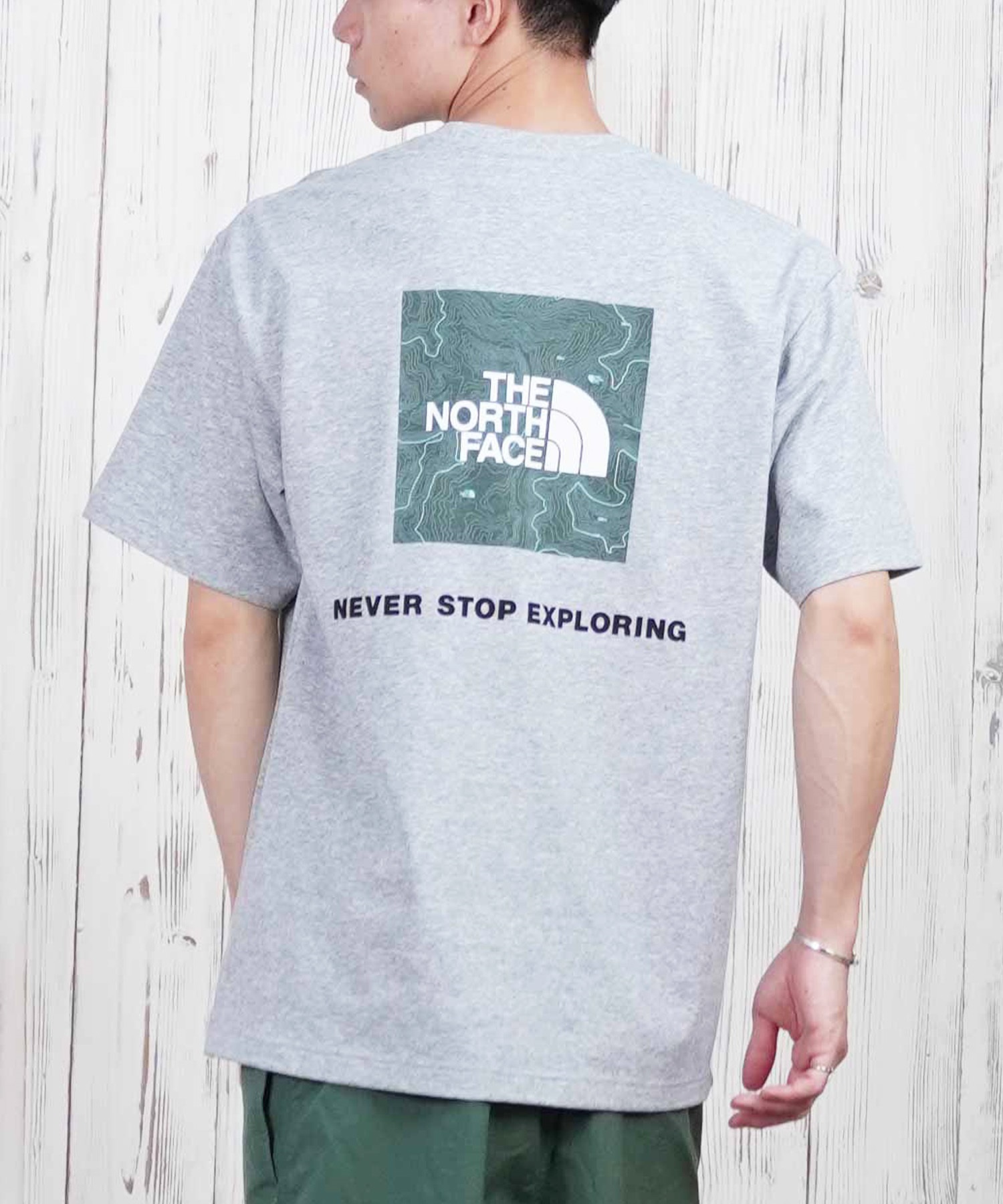 THE NORTH FACE ザ・ノース・フェイス 半袖 Tシャツ メンズ ショートスリーブバックスクエアートラバースロゴティー NT32543(Z-S)