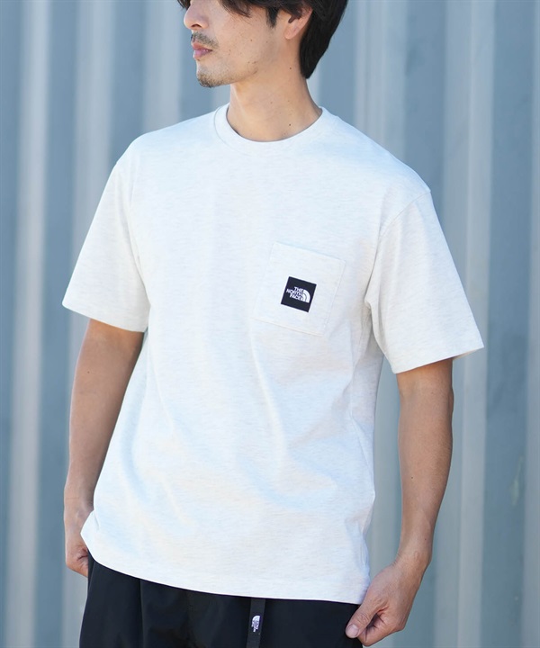 THE NORTH FACE ザ・ノース・フェイス 半袖 Tシャツ メンズ ポケT 速乾 ショートスリーブスクエアロゴポケットティー NT82541