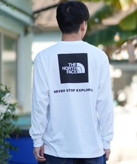 THE NORTH FACE ザ・ノース・フェイス 長袖 Tシャツ ロンT メンズ ロゴ ロングスリーブバックスクエアロゴティー NT32442(WK-S)