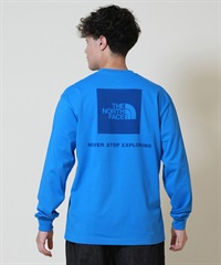 THE NORTH FACE ザ・ノース・フェイス 長袖 Tシャツ ロンT メンズ ロゴ ロングスリーブバックスクエアロゴティー NT32442(CC-S)